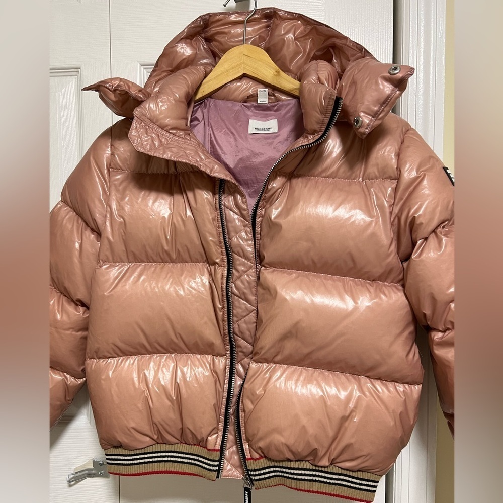 Burberry Children Hood Nylon Puffer Size 12Y-152cm